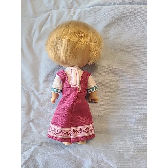 Masha and the Bear 5'' Doll Simba Toys Rare 2016 Fuschia Dress Poseable - Picture 3 of 5